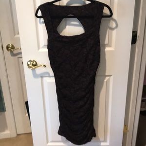 Free people dark purple body con dress